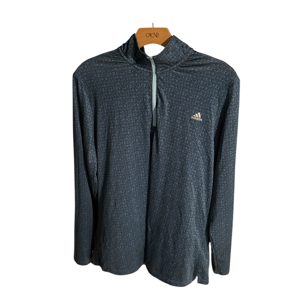 Adidas Golf Polo Shirt Quarter-Zip Long Sleeve – Size XL – Moisture-Wicking